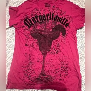 Margaritaville Jimmy Buffett purple T-shirt size women's cut extra small